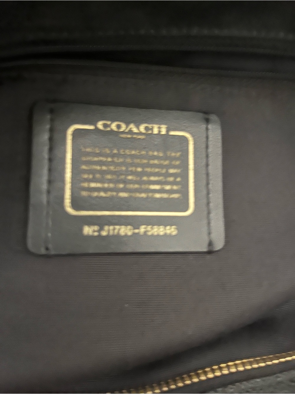 NWOT Coach City Zip Tote Black Crossgrain Leather F58846 - Picture 2 of 14